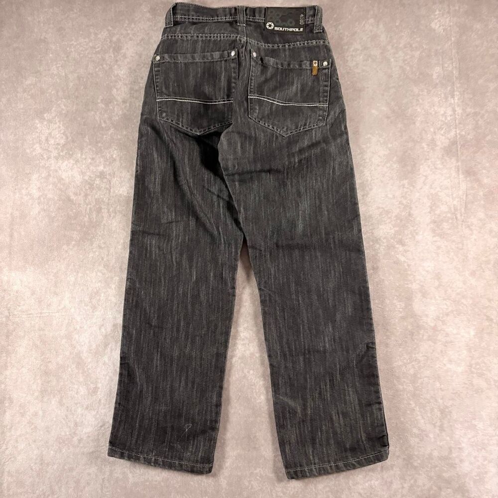 vintage y2k southpole brown tab black skater jeans